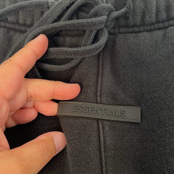 ESSENTIALS FEAR OF GOD MENS BLACK JOGGER SWEATPANTS SIZE SMALL - Picture 11 of 16